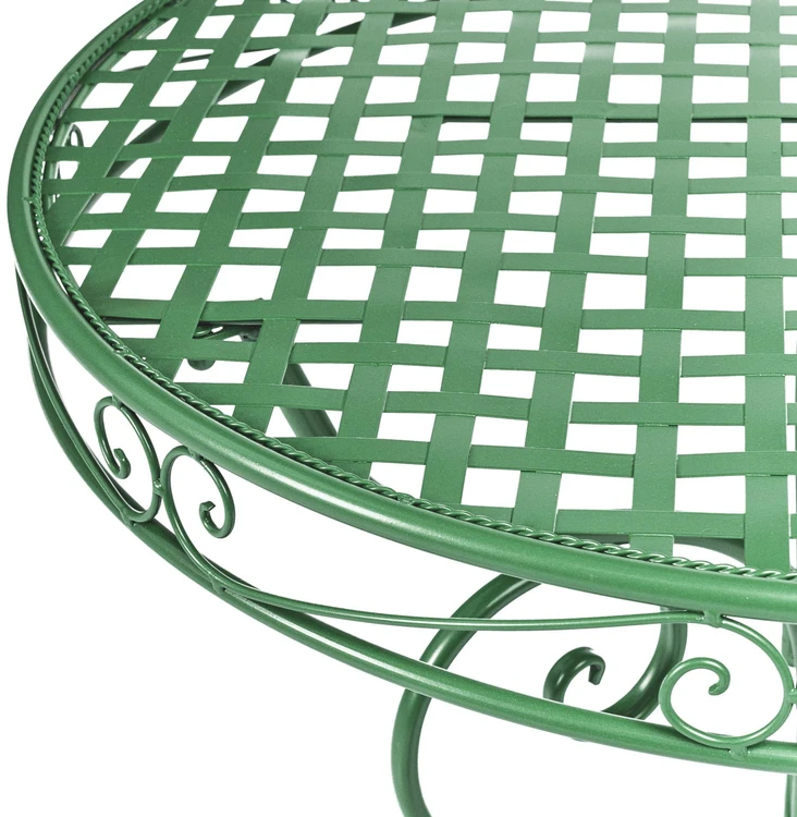 Beliani Bistro staliukas ALBINIA, 70 × 70 cm, metalinis, žalias