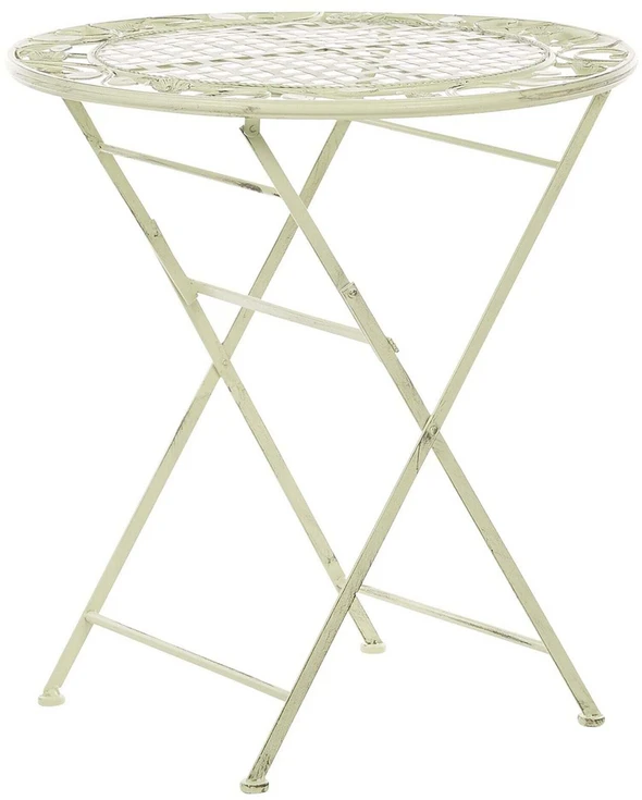 Beliani Bistro staliukas BIVIO 70 cm 70 cm metalinis šviesiai žalias