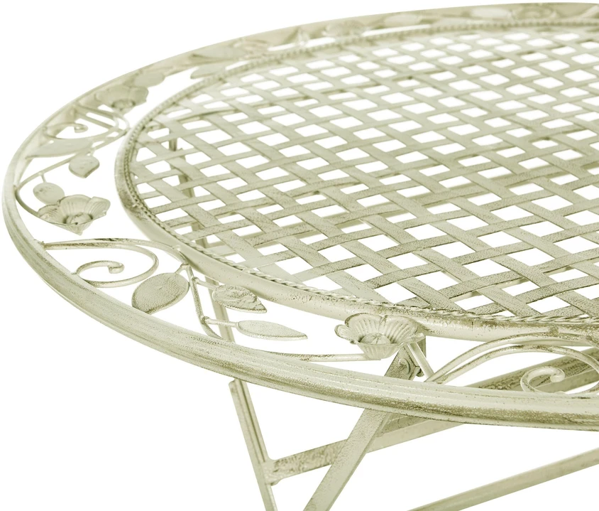 Beliani Bistro staliukas BIVIO 70 cm 70 cm metalinis šviesiai žalias