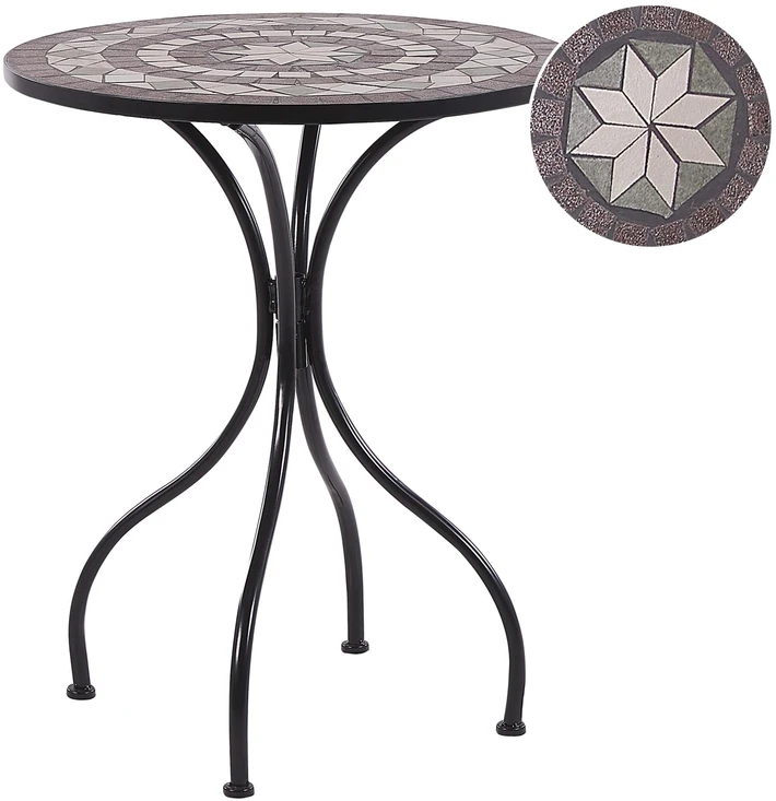 Beliani Bistro staliukas CARIATI 60 cm juodas