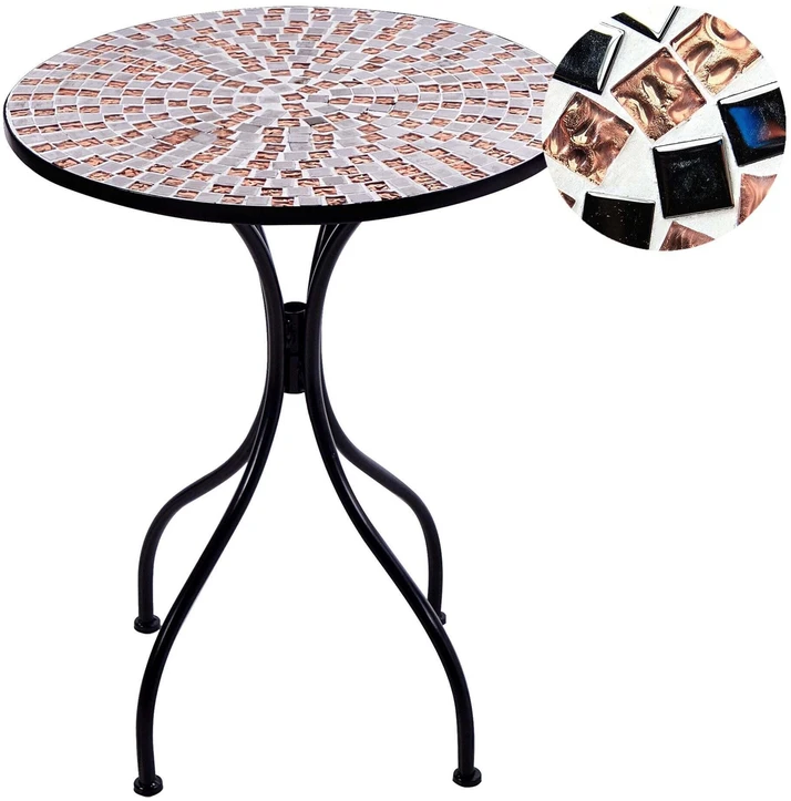 Beliani Bistro staliukas CARPINO 60 cm juodas