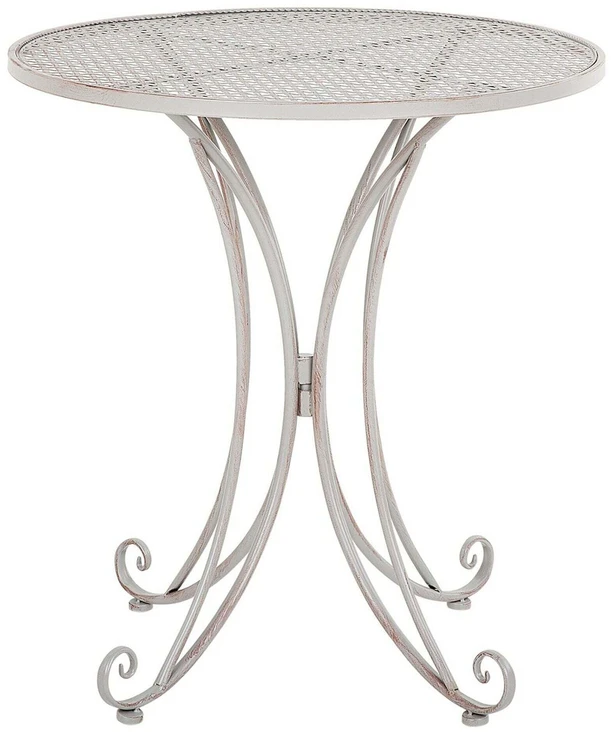 Beliani Bistro staliukas CILENTO 71 cm 71 cm metalinis pilkas