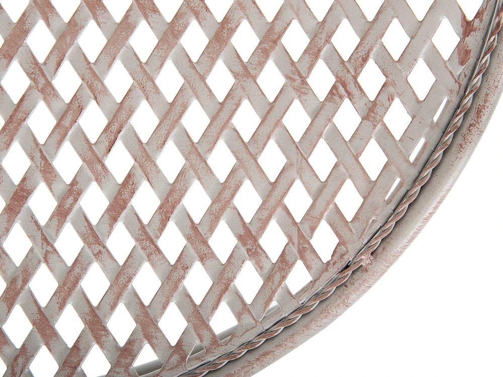 Beliani Bistro staliukas CILENTO 71 cm 71 cm metalinis pilkas
