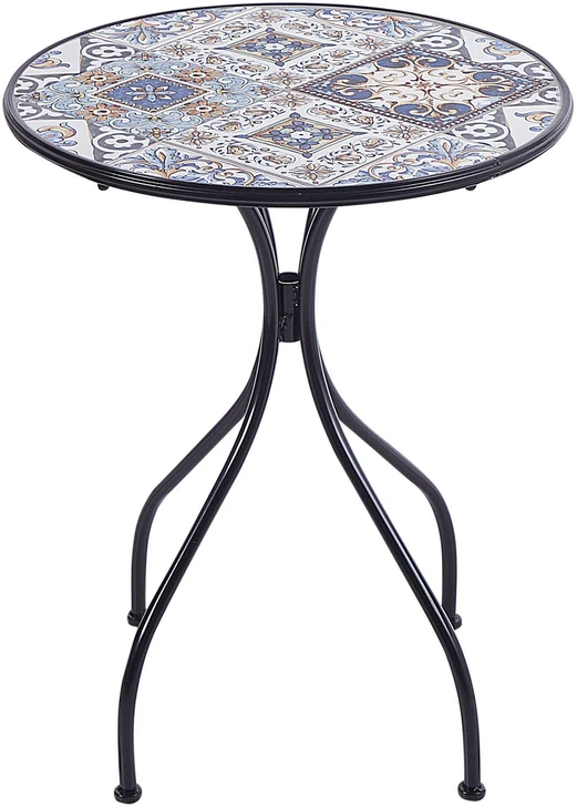 Beliani Bistro staliukas CIVITA 60 cm, metalinis, juodas