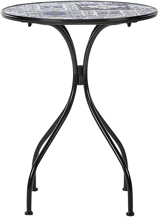 Beliani Bistro staliukas CIVITA 60 cm, metalinis, juodas