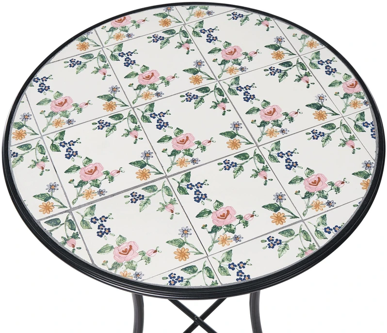 Beliani Bistro staliukas COLLIO 60 cm metalinis juodas