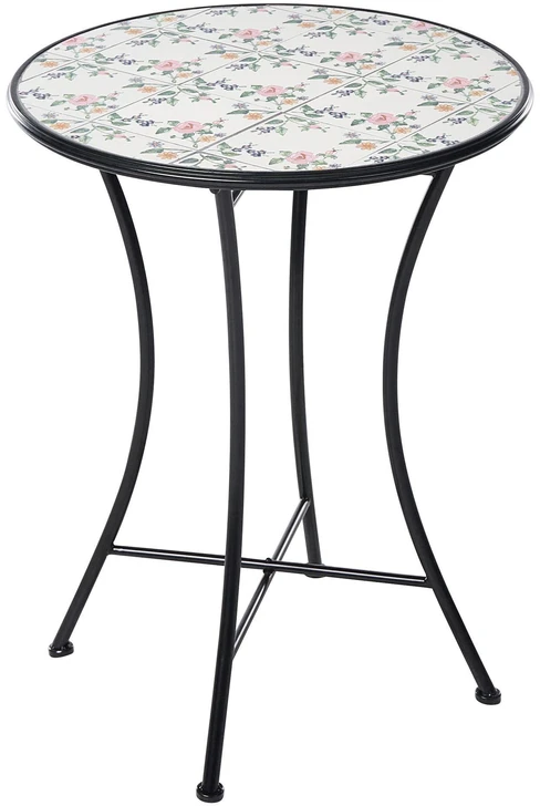 Beliani Bistro staliukas COLLIO 60 cm metalinis juodas