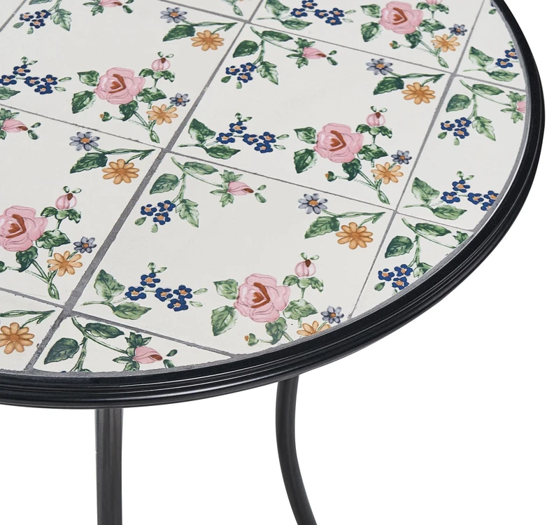 Beliani Bistro staliukas COLLIO 60 cm metalinis juodas