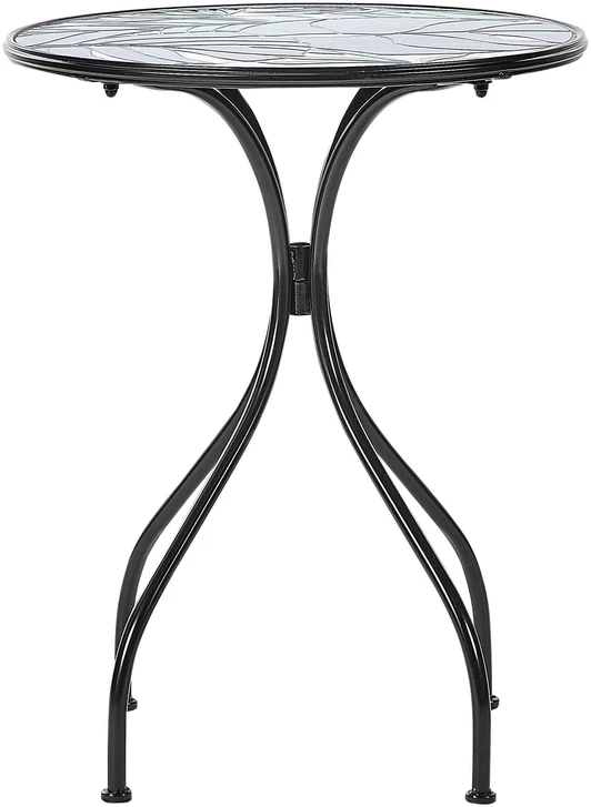 Beliani Bistro staliukas COZZANA 60 cm Metalinis Juodas