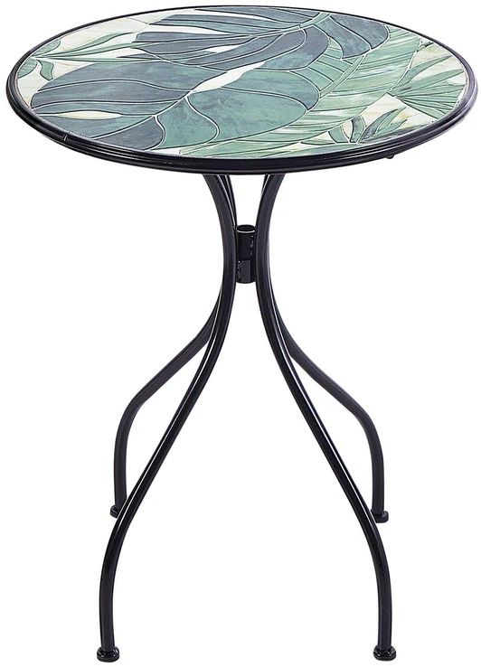 Beliani Bistro staliukas COZZANA 60 cm Metalinis Juodas