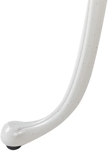 Beliani Bistro staliukas DASCIO 61 cm, metalinis, kreminės spalvos
