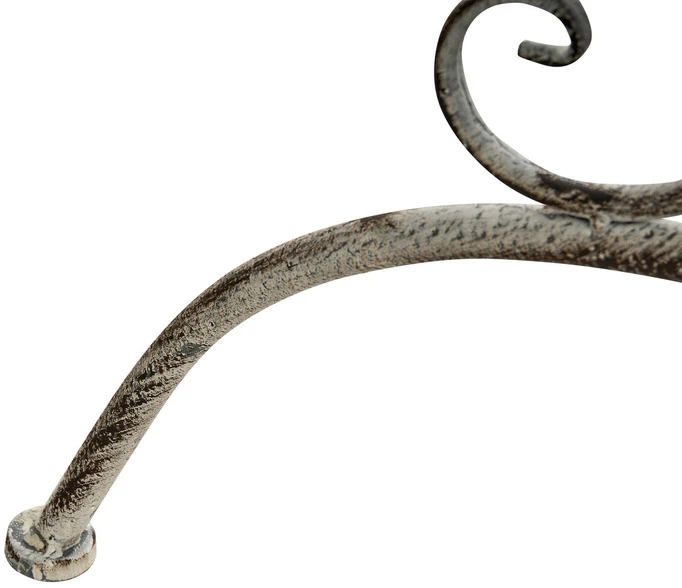 Beliani Bistro staliukas NURRA 80 × 36 cm, metalinis, pilkas