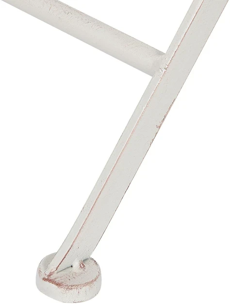 Beliani Bistro staliukas STIFFE 70 cm 70 cm metalinis baltas