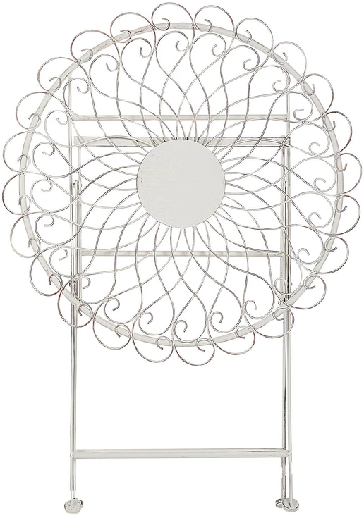 Beliani Bistro staliukas STIFFE 70 cm 70 cm metalinis baltas