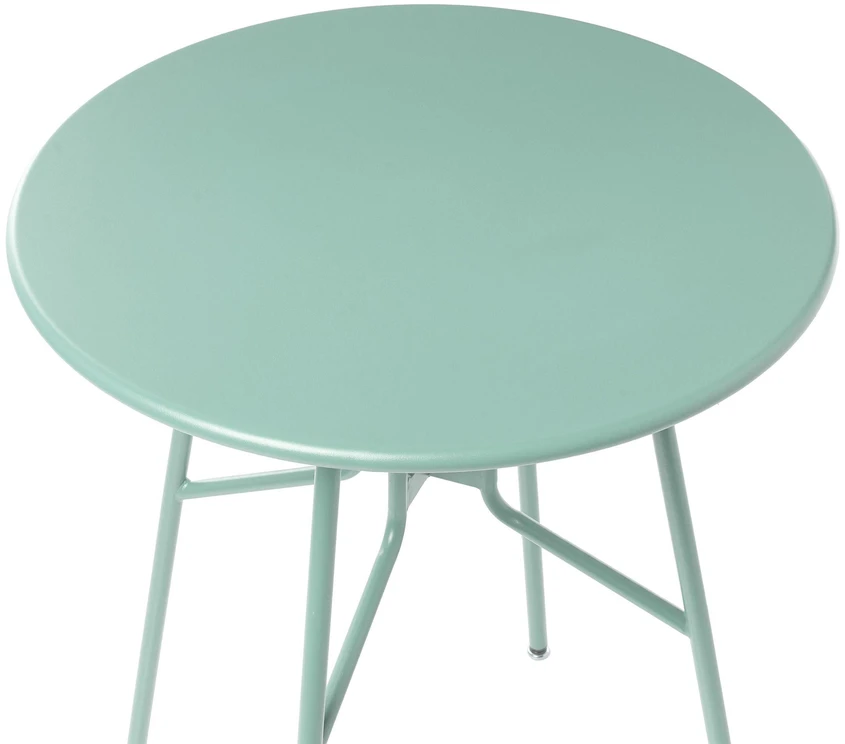 Beliani Bistro staliukas TALTAL 64 cm 64 cm Metalinis Šviesiai žalias