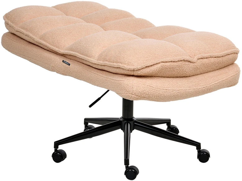 Beliani Biuro kėdė ADDISON Boucle persikinė