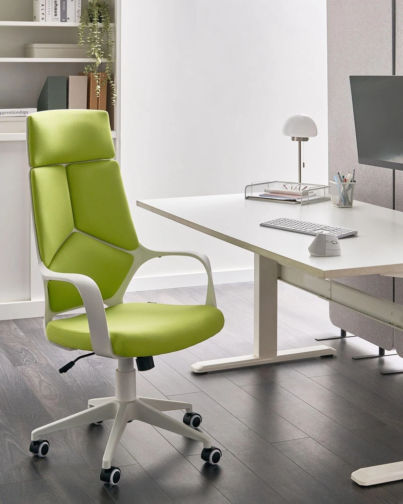 Beliani Biuro kėdė DELIGHT II laimo spalvos