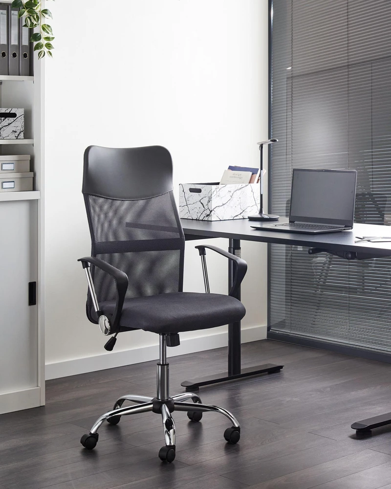 Beliani Biuro kėdė DESIGN pilka