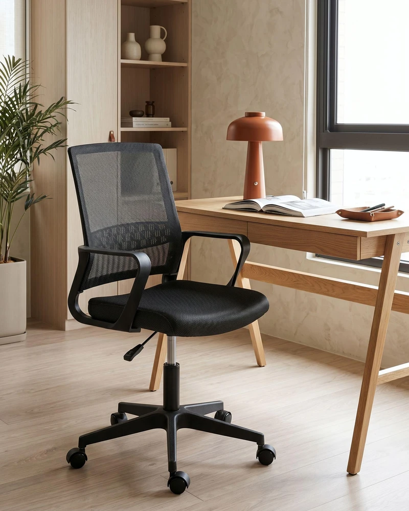 Beliani Biuro kėdė EASE juoda