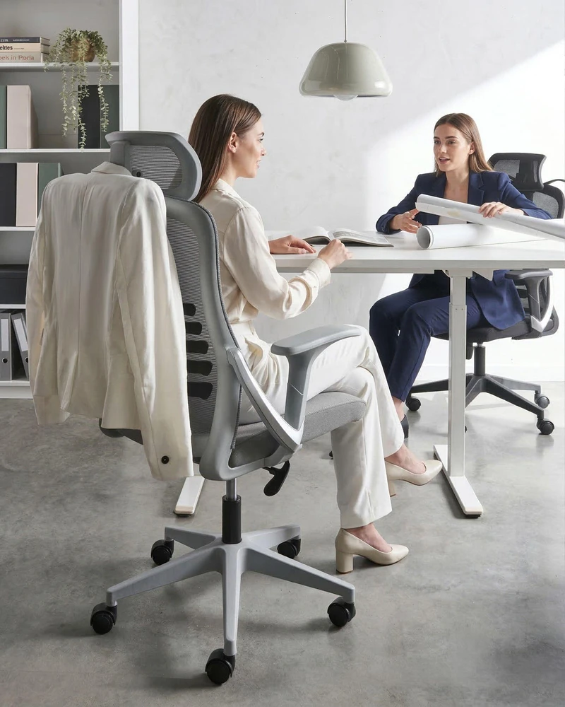 Beliani Biuro kėdė ERGONOX pilka