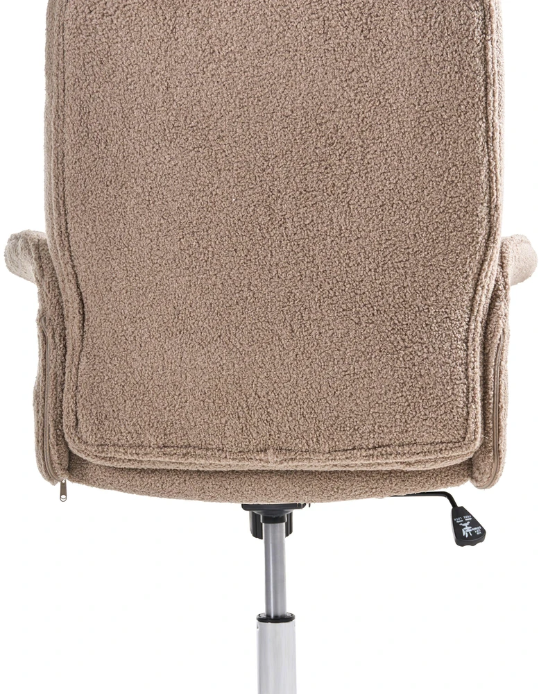 Beliani Biuro kėdė Pultas Boucle ruda