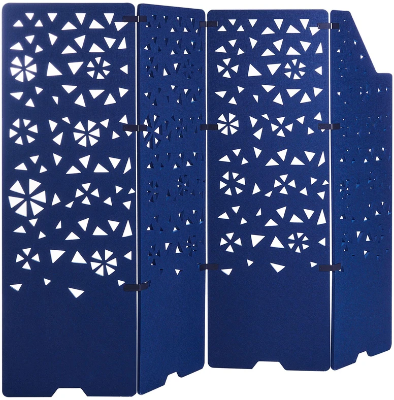 Beliani Biuro pertvara STARRY 240 × 180 cm, tamsiai mėlyna