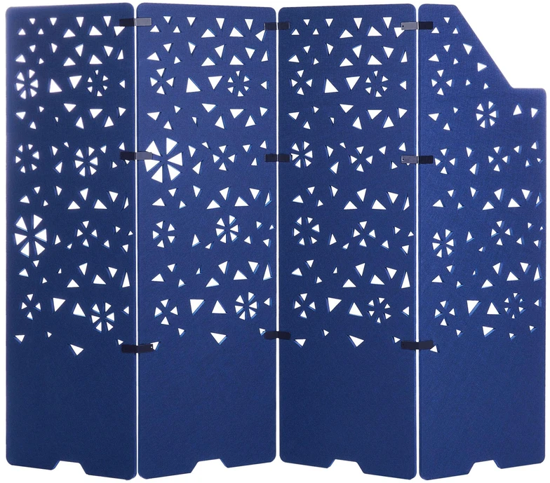 Beliani Biuro pertvara STARRY 240 × 180 cm, tamsiai mėlyna