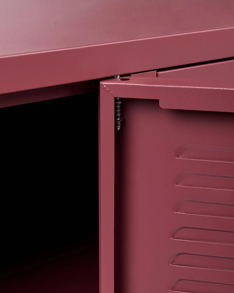 Beliani Biuro spintelė CARDIFF metalinė bordo