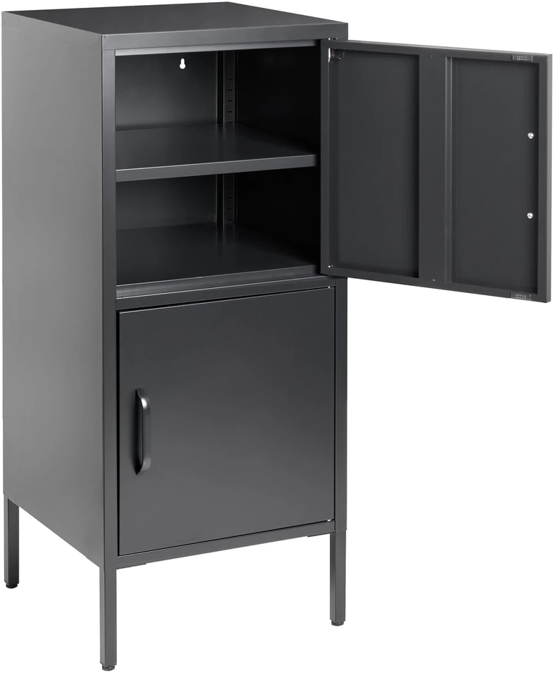 Beliani Biuro spintelė HURON, metalinė, juoda