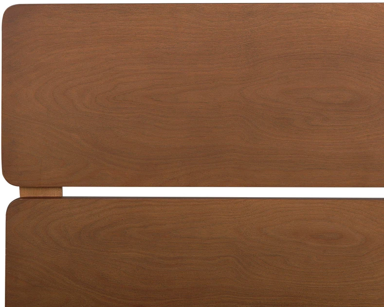 Beliani BOISSET medinė lova 180 x 200 cm tamsiai ruda