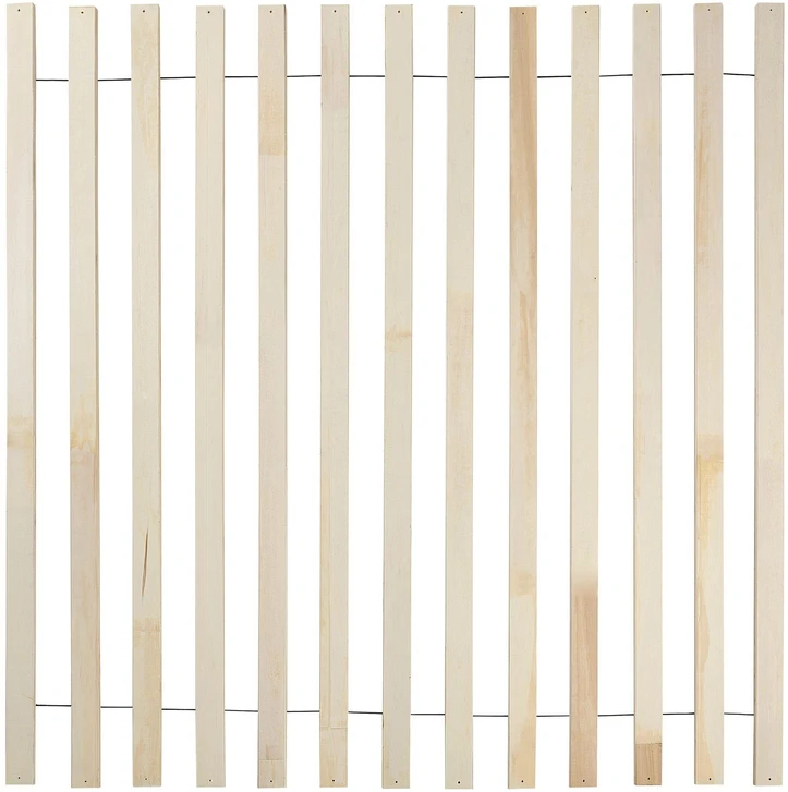 Beliani BOISSET medinė lova 180 x 200 cm tamsiai ruda