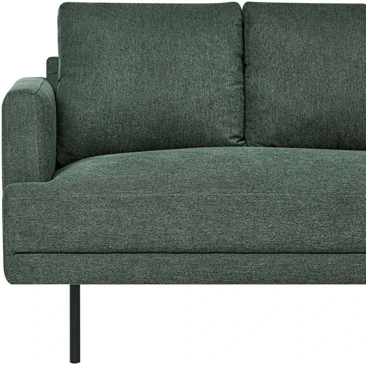Beliani BREDA kampinė sofa 4 asmenims, tamsiai žalia, kairinė
