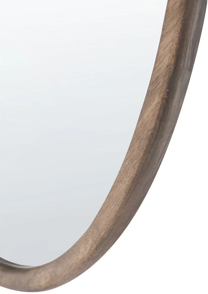 Beliani CABIDOS sieninis veidrodis 70 × 130 cm, paulovnijos mediena, šviesiai rudas