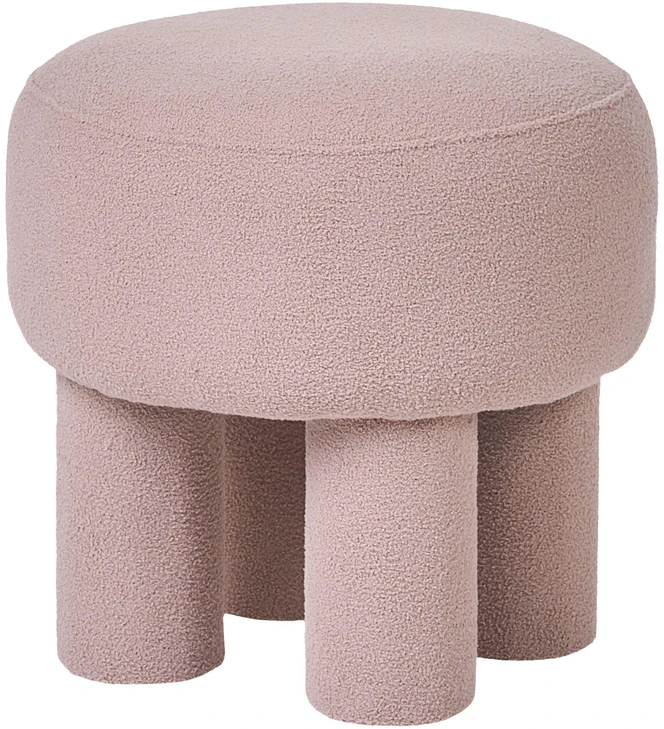 Beliani CANBY Boucle taburetė smėlio spalvos