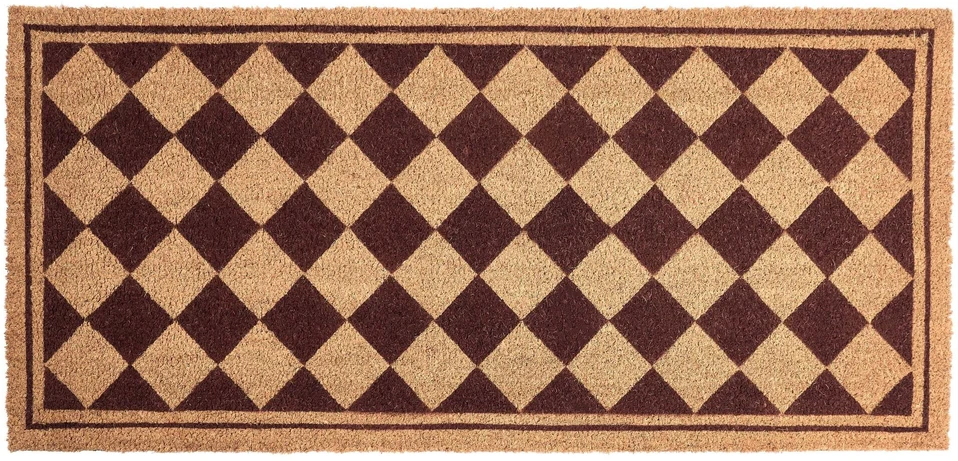 Beliani CARDONA durų kilimėlis, smėlio / ruda spalva, 55 x 120 cm, kokoso pluoštas