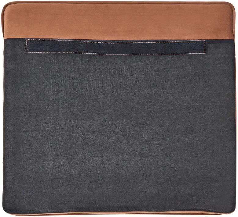 Beliani CHESTERFIELD fotelis, aksomas, aukso rudos spalvos