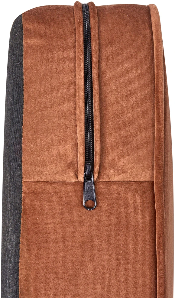 Beliani CHESTERFIELD fotelis, aksomas, aukso rudos spalvos