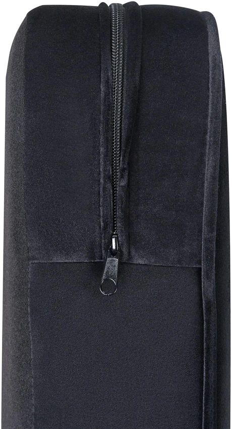 Beliani CHESTERFIELD fotelis, veliūras, juodas
