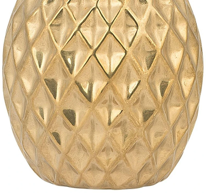Beliani Dekoracinė figūrėlė Ananas TYANA Keraminė Auksinė