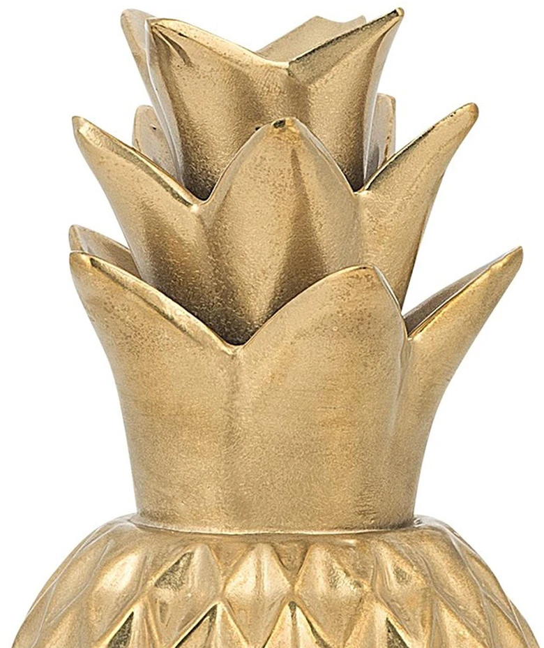 Beliani Dekoracinė figūrėlė Ananas TYANA Keraminė Auksinė