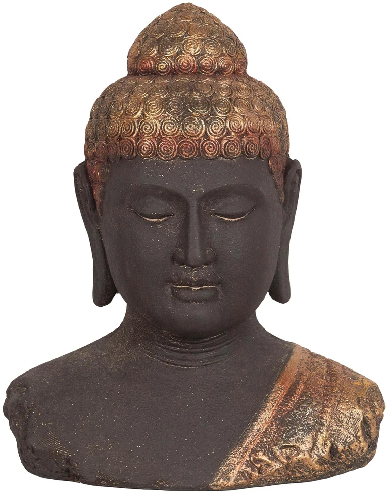 Beliani Dekoracinė figūrėlė Budda CARUM Keramika Juoda