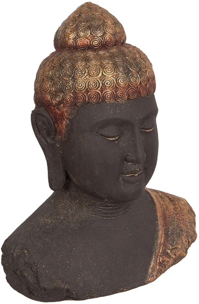 Beliani Dekoracinė figūrėlė Budda CARUM Keramika Juoda