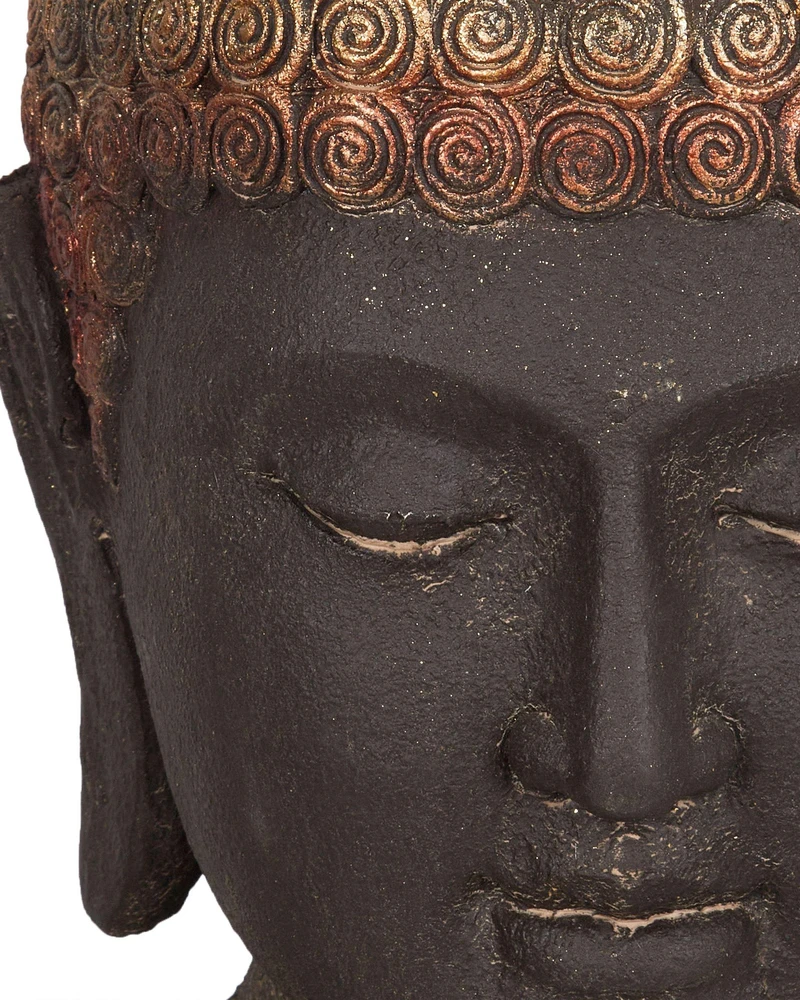 Beliani Dekoracinė figūrėlė Budda CARUM Keramika Juoda