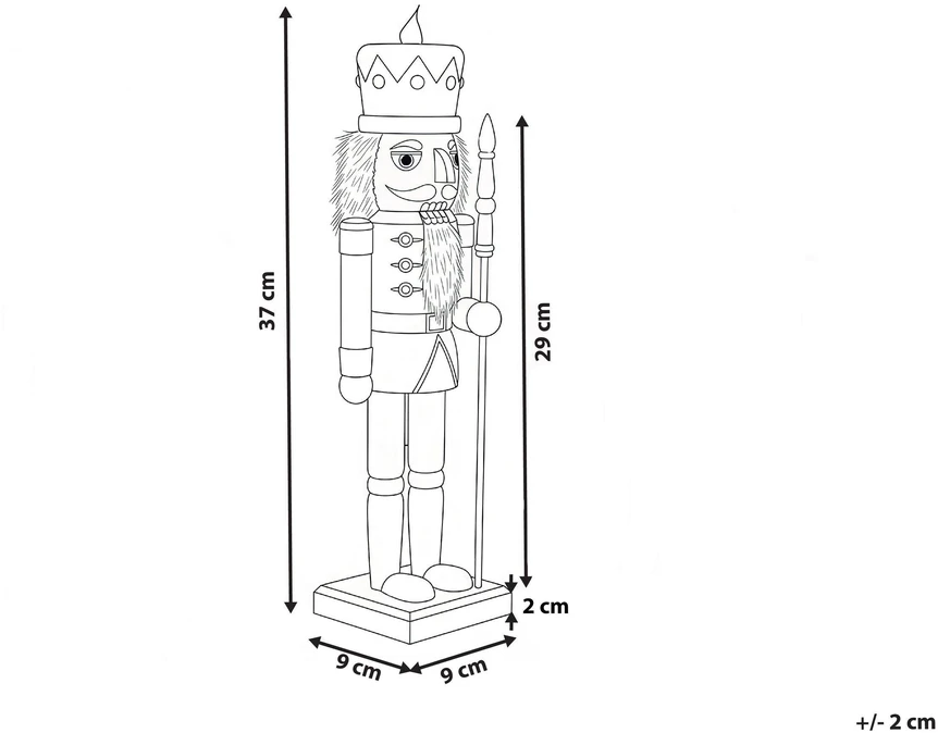 Beliani Dekoracinė figūrėlė LJUNGAN riešutų gliaudyklė 37 cm balta