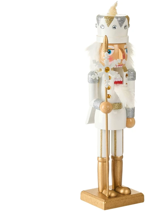 Beliani Dekoracinė figūrėlė LJUNGAN riešutų gliaudyklė 37 cm balta