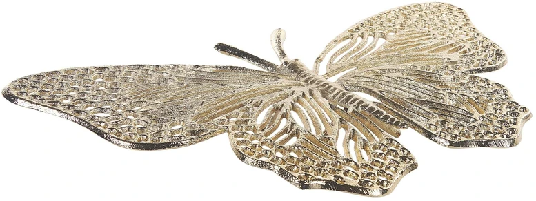 Beliani Dekoracinė figūrėlė Motyl MADIUN, metalinė, auksinės spalvos