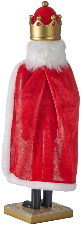 Beliani Dekoratyvinė figūrėlė HALLSJON Spragtukas 50 cm raudona/žalia