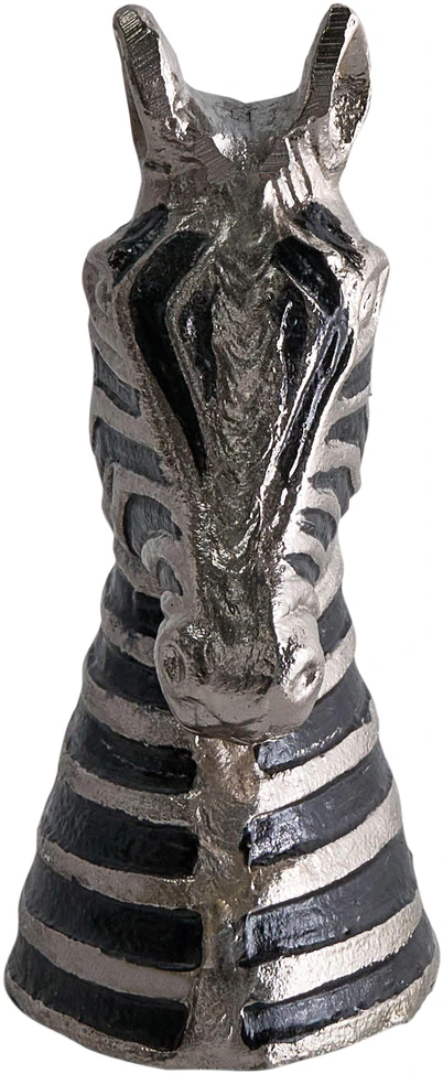 Beliani Dekoratyvinė figūrėlė Zebra ZAGORA metalinė juoda/sidabrinė