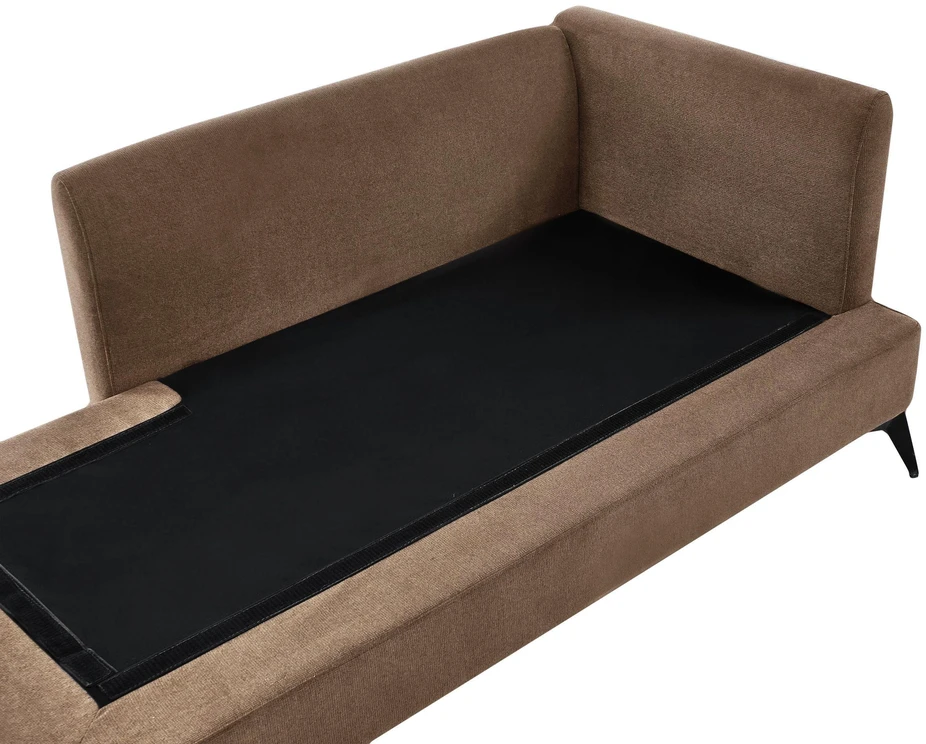 Beliani Dešininė gulto sofa SIEVOZ Ruda
