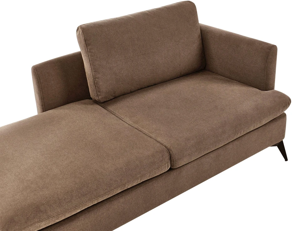 Beliani Dešininė gulto sofa SIEVOZ Ruda